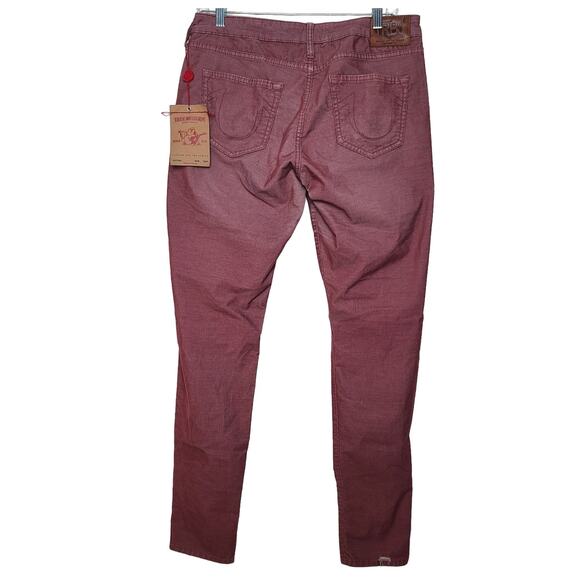 True Religion Skinny Corduroy Mid Rise Distressed Pants Women's 31 - Picture 3 of 11